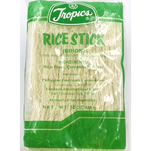Tropics 16 OZ Bihon Rice Sticks - Ideal for Authentic Filipino Noodle Dishes