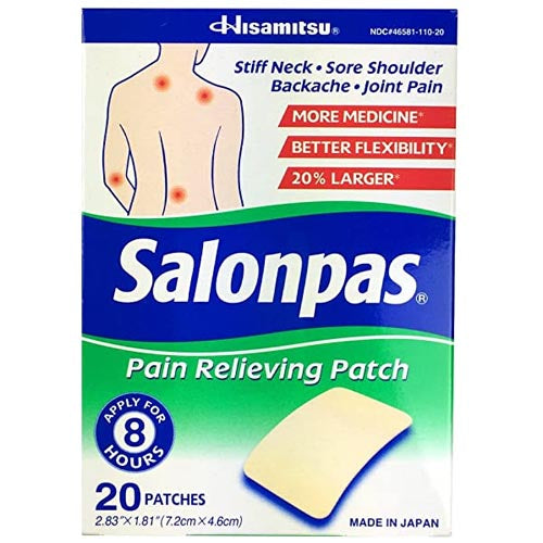 Salonpas Pain Relief Patch - 20 Patches Pack
