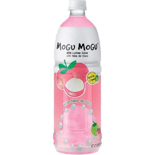 Mogu Mogu Big 1000ML Lychee Juice with Delicious Nata De Coco