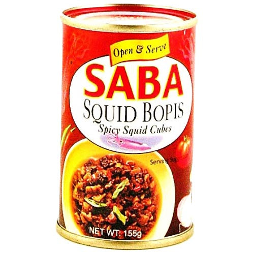 Saba Spicy Squid Cubes Bopis - 155 G Delight