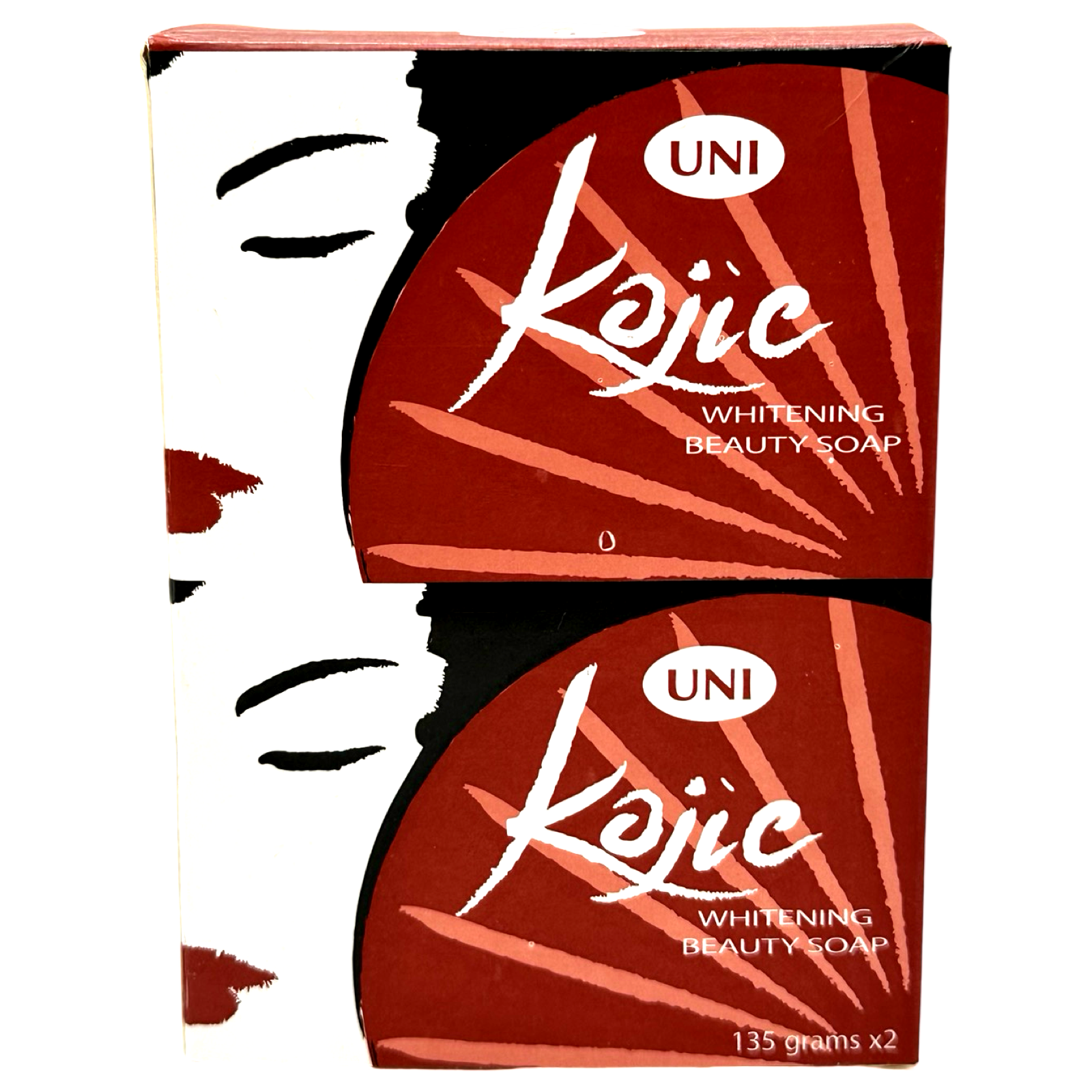 UNI Brown Red Beauty Soap with Kojic Acid and Vitamin C