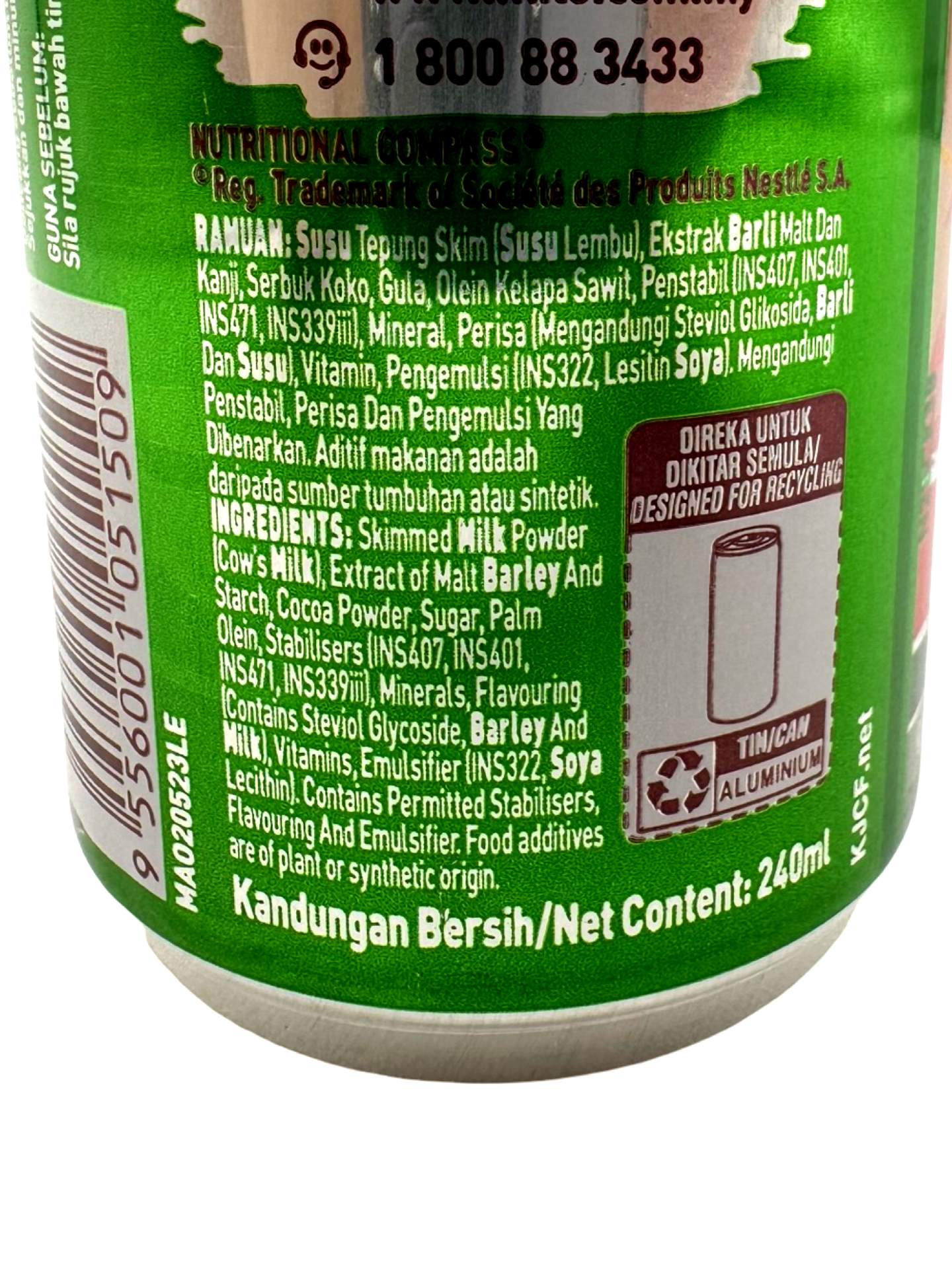 Nestle Milo 240 ML Chocolate Canned Drink - Popular & Nutritious