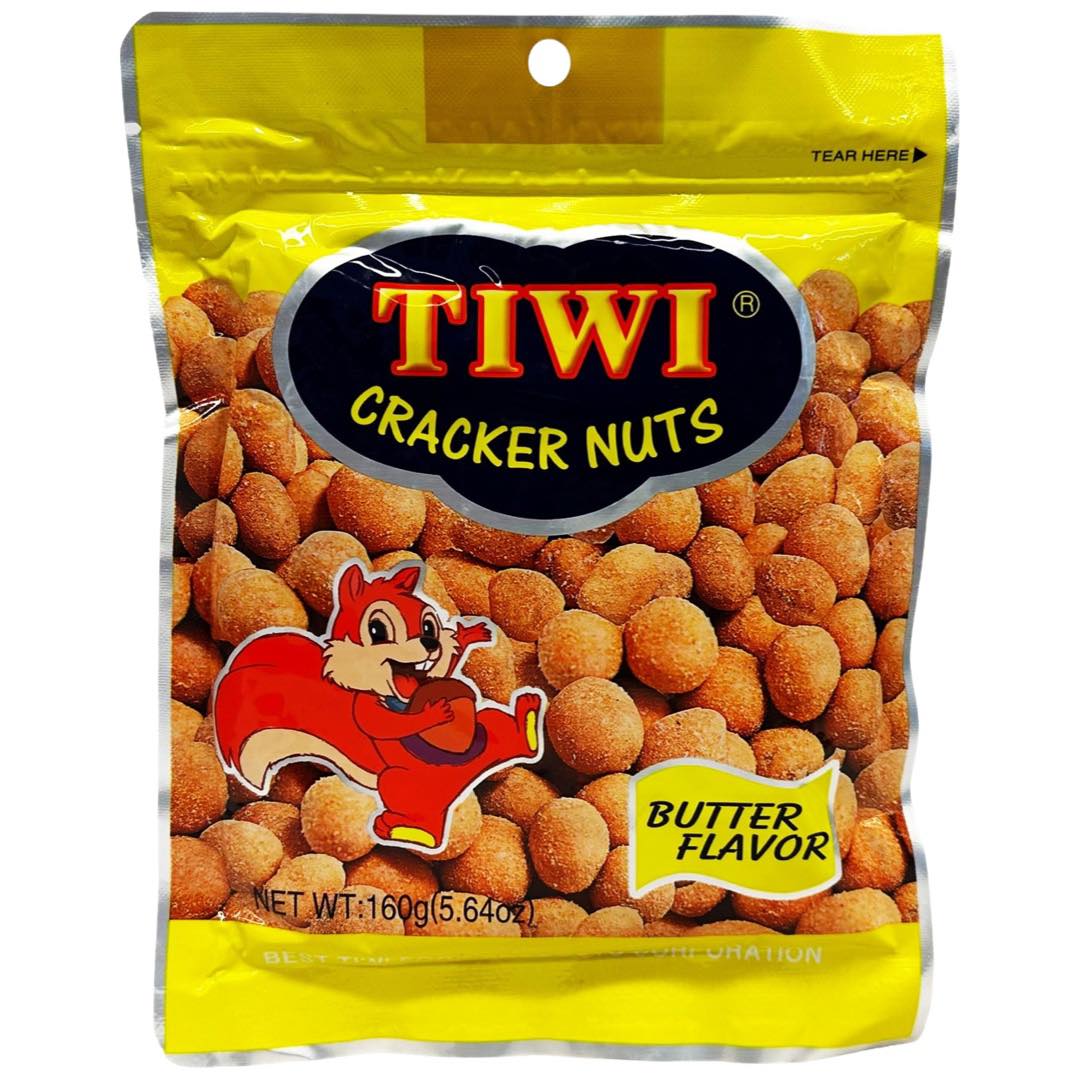 Tiwi Butter Flavor Cracker Nuts - 160 G | Tasty Snack Deal
