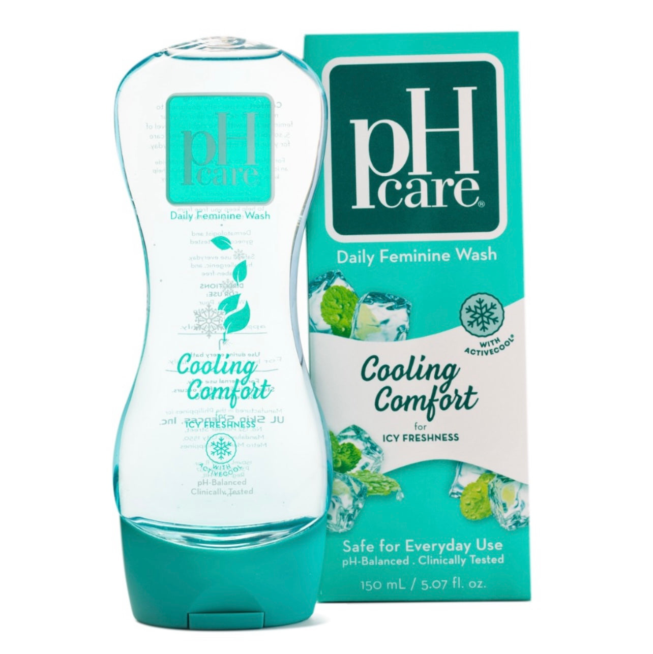 pH Care Intimate Wash - Cool Wind (Aquamarine) - Clinically Tested with Active Cool