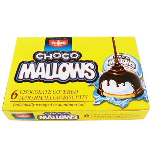 Fibisco Choco Mallows - 6 Pack 100G Chocolate-Covered Marshmallow Biscuits, A Treat!