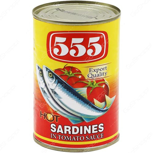 555 Hot Sardines in Tomato Sauce - Great Value