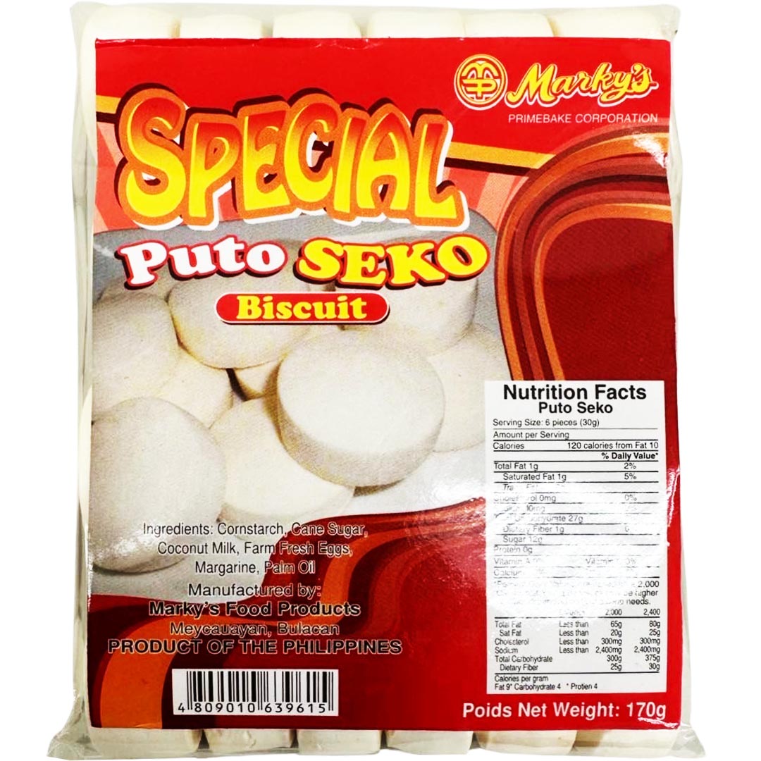 Marky's Special Plain Puto Seko Biscuit - 170 G (Great Deal!)