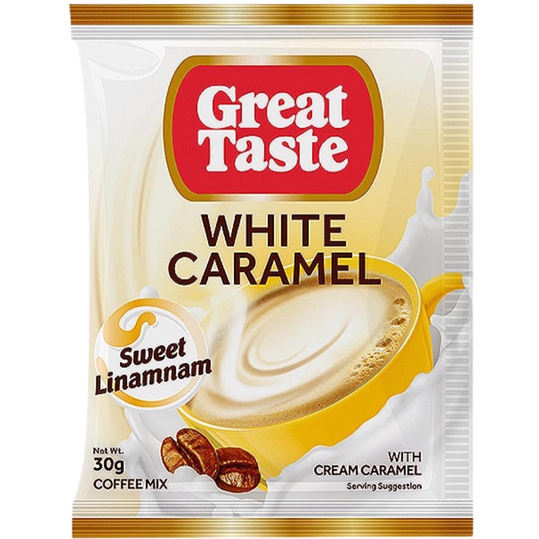 Great Taste White Caramel - 10-Pack 30g Sachets (Hot Deal)