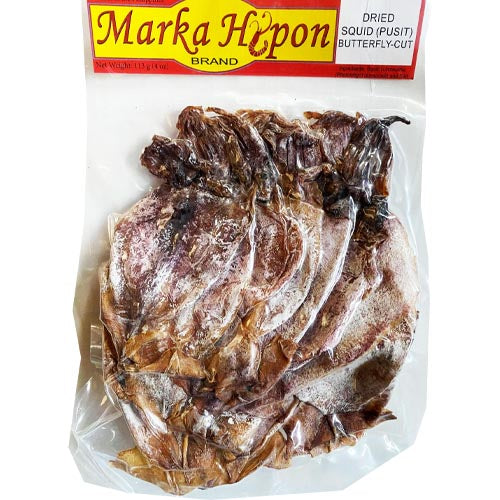 Special Offer! Marka Hipon 4 OZ Dried Salted Butterfly - Cut Squid (Pusit)