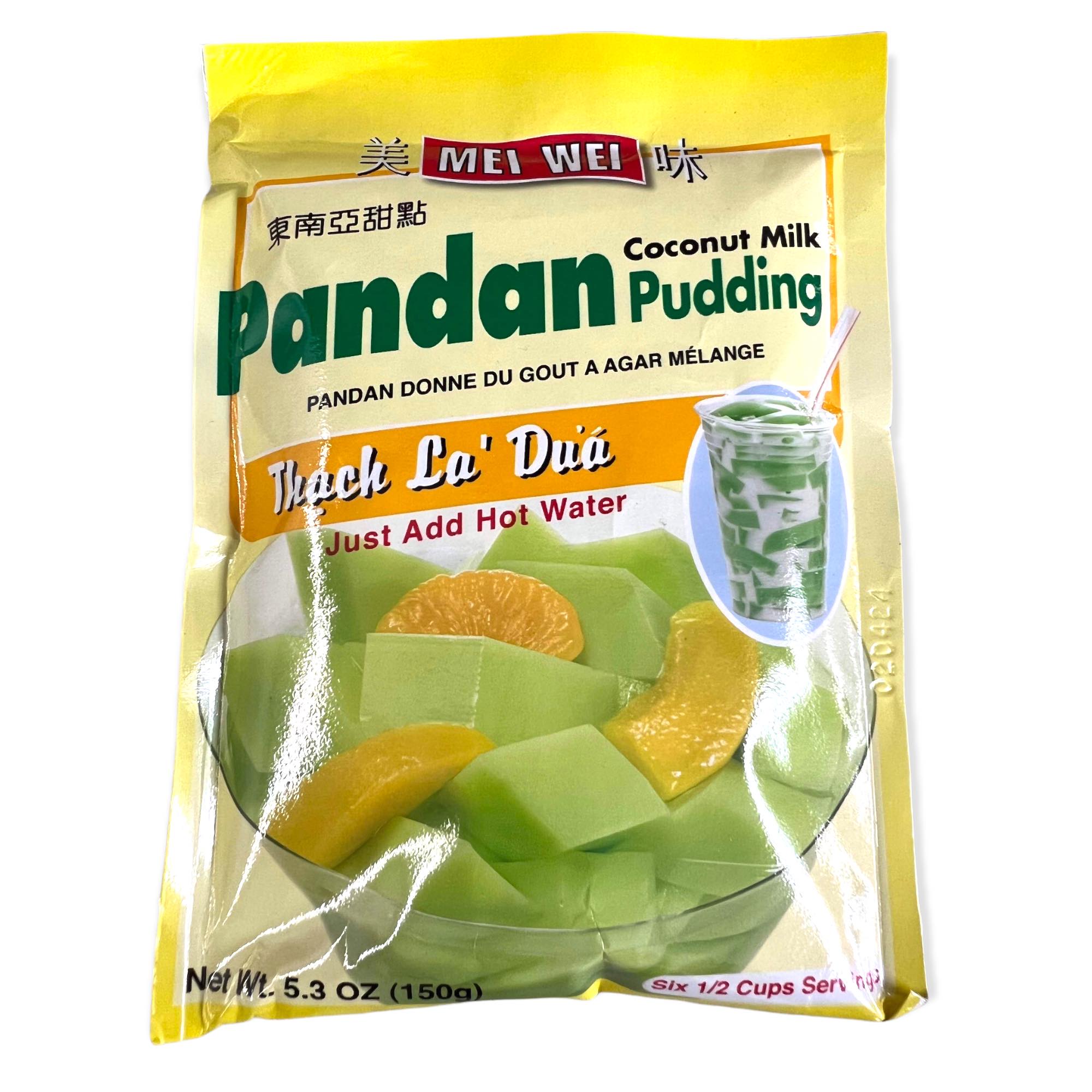 Mei Wei Pandan Coconut Milk Pudding - 5.3 OZ, Delicious Treat