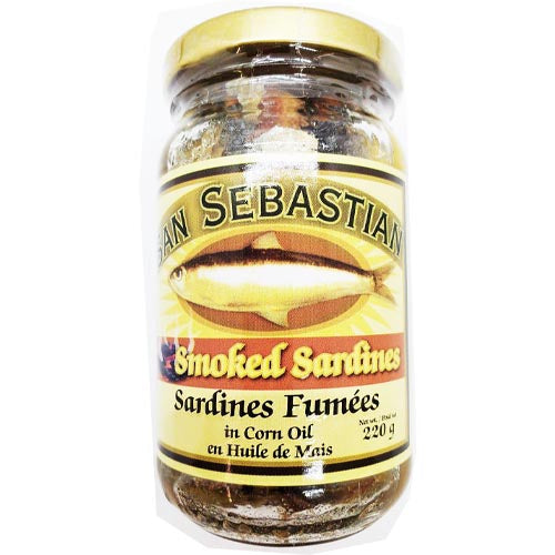 San Sebastian 220G Premium Smoked Sardines Preserved in Corn Oil