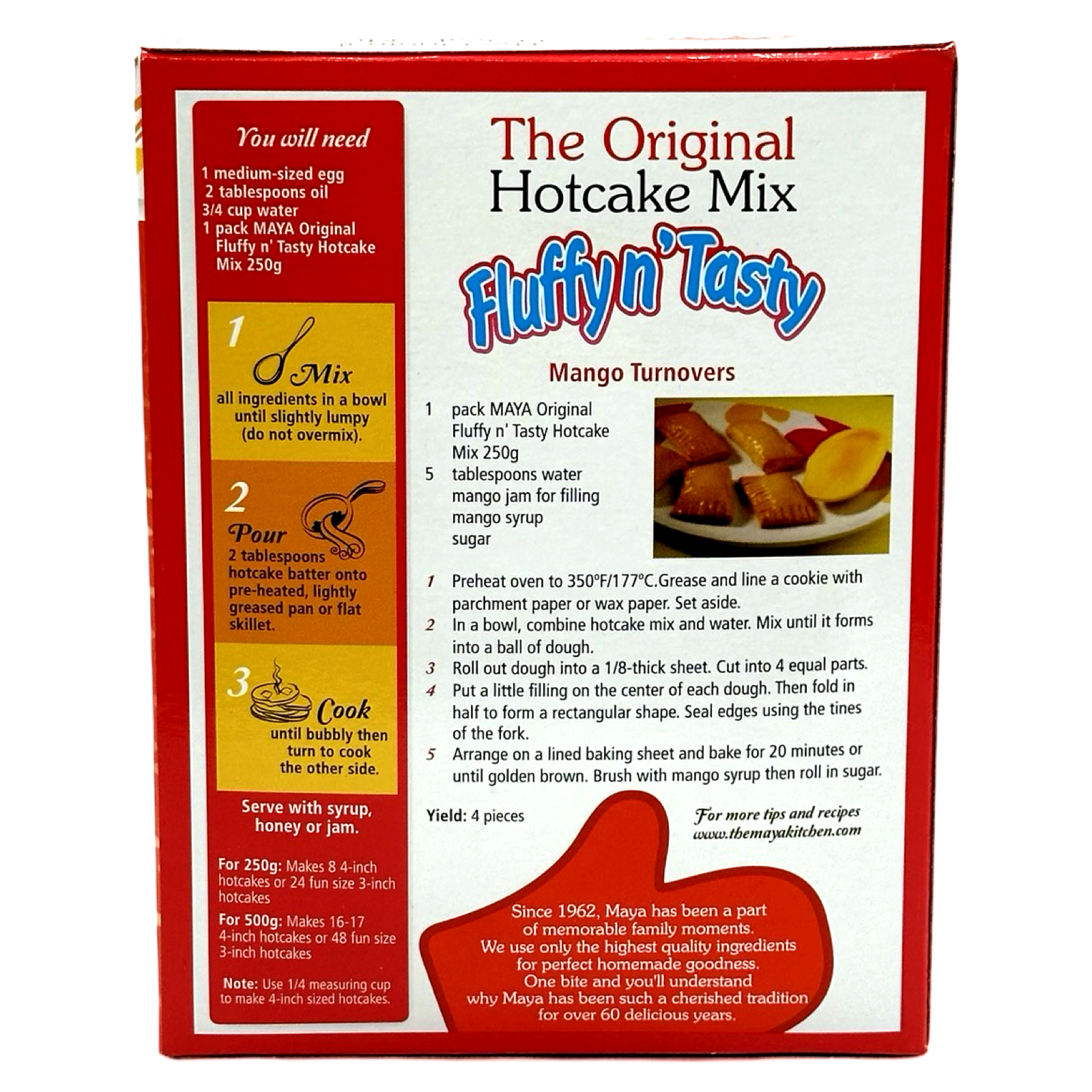 Maya - Original Fluffy and Tasty 500G Hotcake Mix