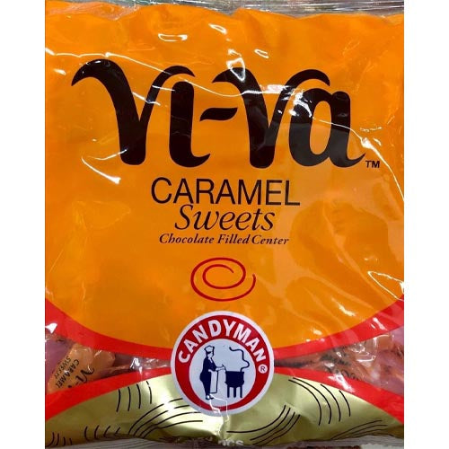 Special Offer! 180 G Candyman Vi - Va Caramel Sweets with Chocolate - Filled Cream