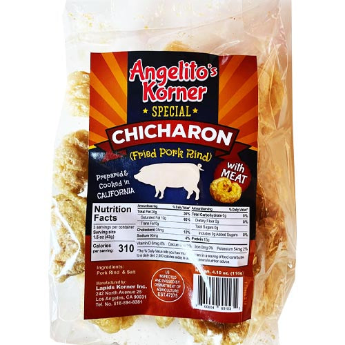 Angelito's Korner Special Fried Pork Rind with Tender Meat - 116 G
