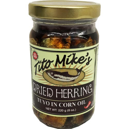 Tito Mike's Spicy Hot 8 OZ Dried Herring Tuyo in Corn Oil - A Gourmet Delight