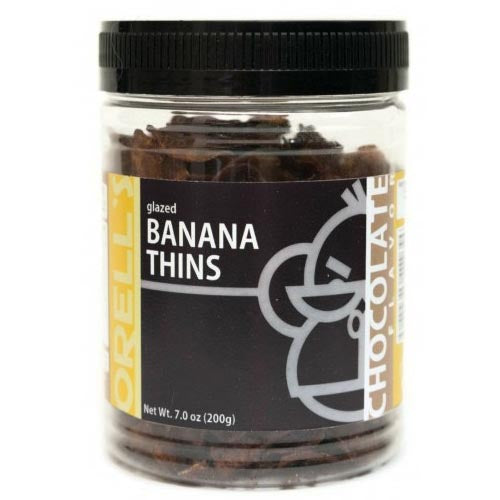 Orell's 7 OZ Glazed Chocolate Banana Thins - Tasty Snack