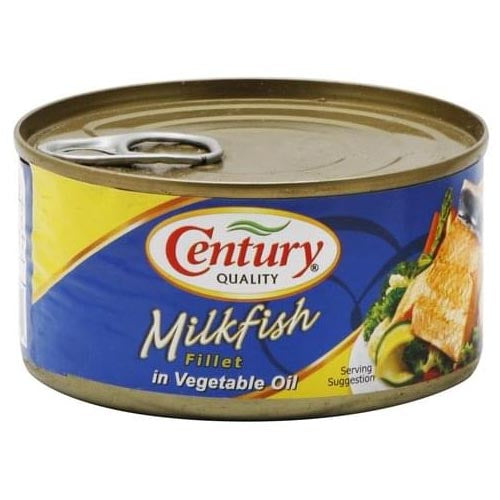 Century Quality - 184 G Milkfish Fillet in Vegetable Oil, Rich in Omega-3 DHA
