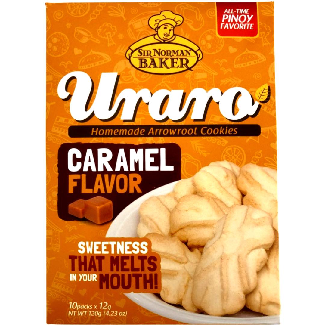 Sir Norman's Homemade Caramel Flavored Uraro Biscuits - 180 G, Perfect Treat!