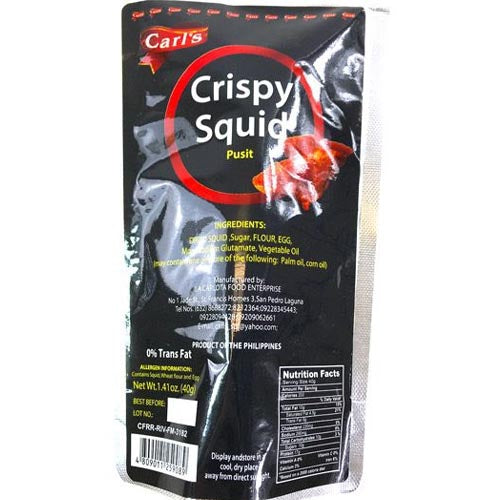 Carl's Regular 40G Super Crispy Fried Squid - Pusit