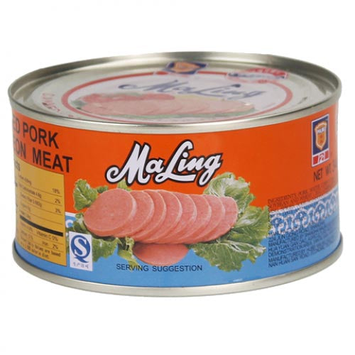 MaLing Premium Canned Pork Luncheon Meat - 15.5 OZ, Ideal for Quick Meals