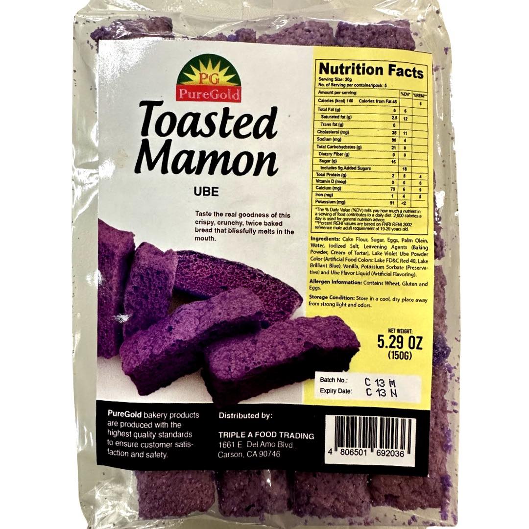 PureGold Toasted UBE Mamon - 150 G (Tasty Deal!)