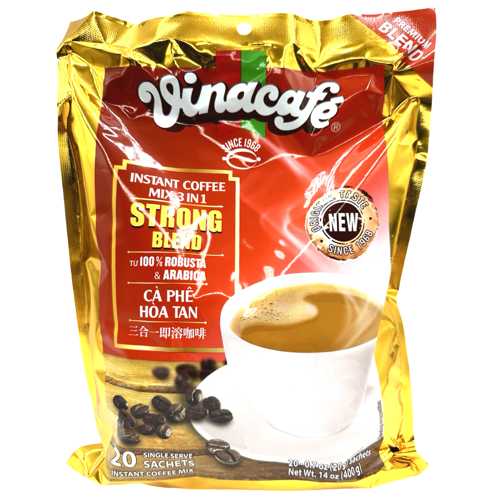 Vinacafe 3-in-1 Instant Coffee Strong Blend - 400 G Special Offer