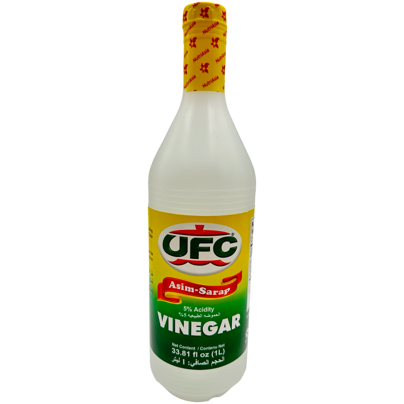 UFC Asim-Sarap 1 Liter Vinegar in Plastic Bottle - Ideal for Cooking and Dressings