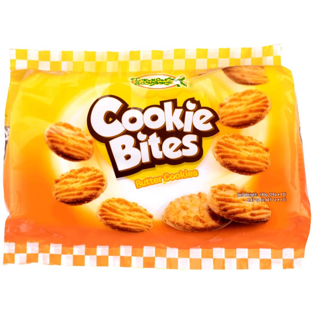 10-Pack Butter Lemon Square Cookie Bites - 240 G Delight