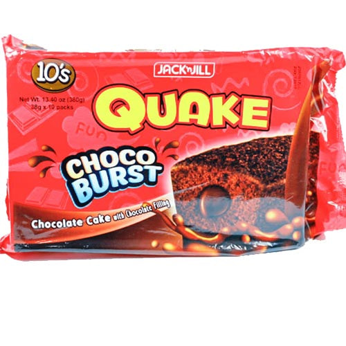 Great Deal! Jack 'n Jill Quake Choco Burst Chocolate Filled Cakes - 10 Pack