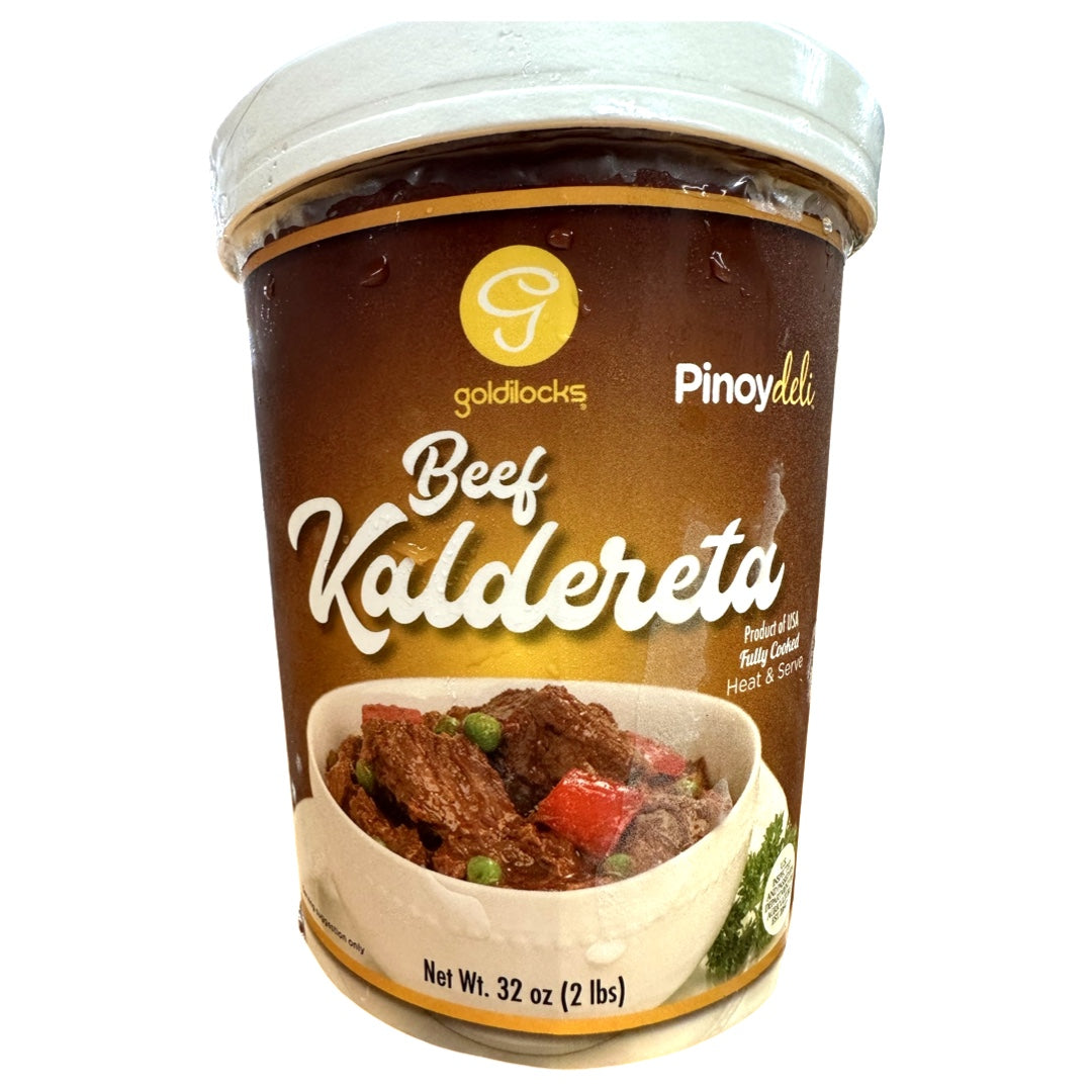 Goldilocks Beef Kaldereta - 2 LBS, Fully Cooked, Heat & Serve!
