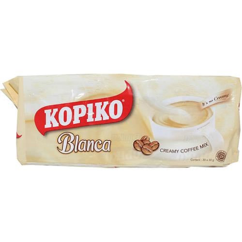 Kopiko Instant 3-in-1 Blanca Coffee Mix - 30 Packets of 27.5g Bags