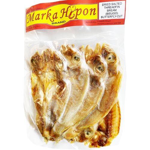 8 OZ Marka Hipon - Premium Dried Salted Butterfly - Cut Threadfin Bream (Bisugo) on Sale