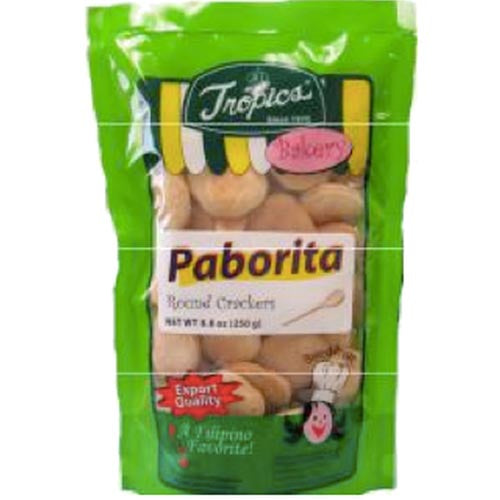 Delicious Tropics Paborita Round Crackers - 8.8 OZ, a Filipino Favorite Snack
