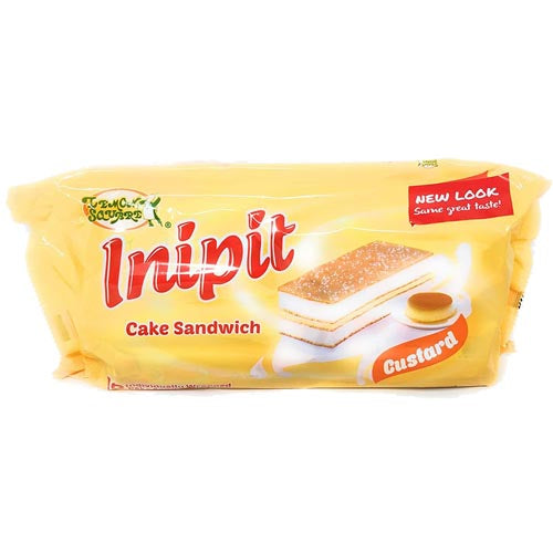 10-Pack 230G Lemon Square Inipit Custard Cake Sandwich