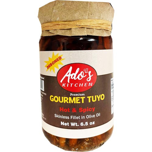 Ado's Kitchen - 200G Premium Gourmet Skinless Deboned Tuyo Fillet in Spicy Olive Oil