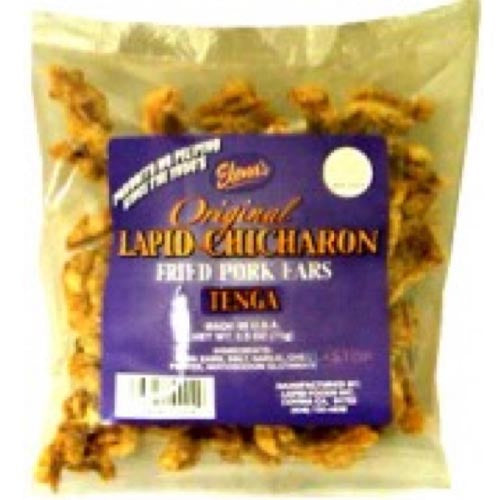 Elena's Original Lapid Fried Pork Ears - 2.5 OZ, Tasty Appetizer