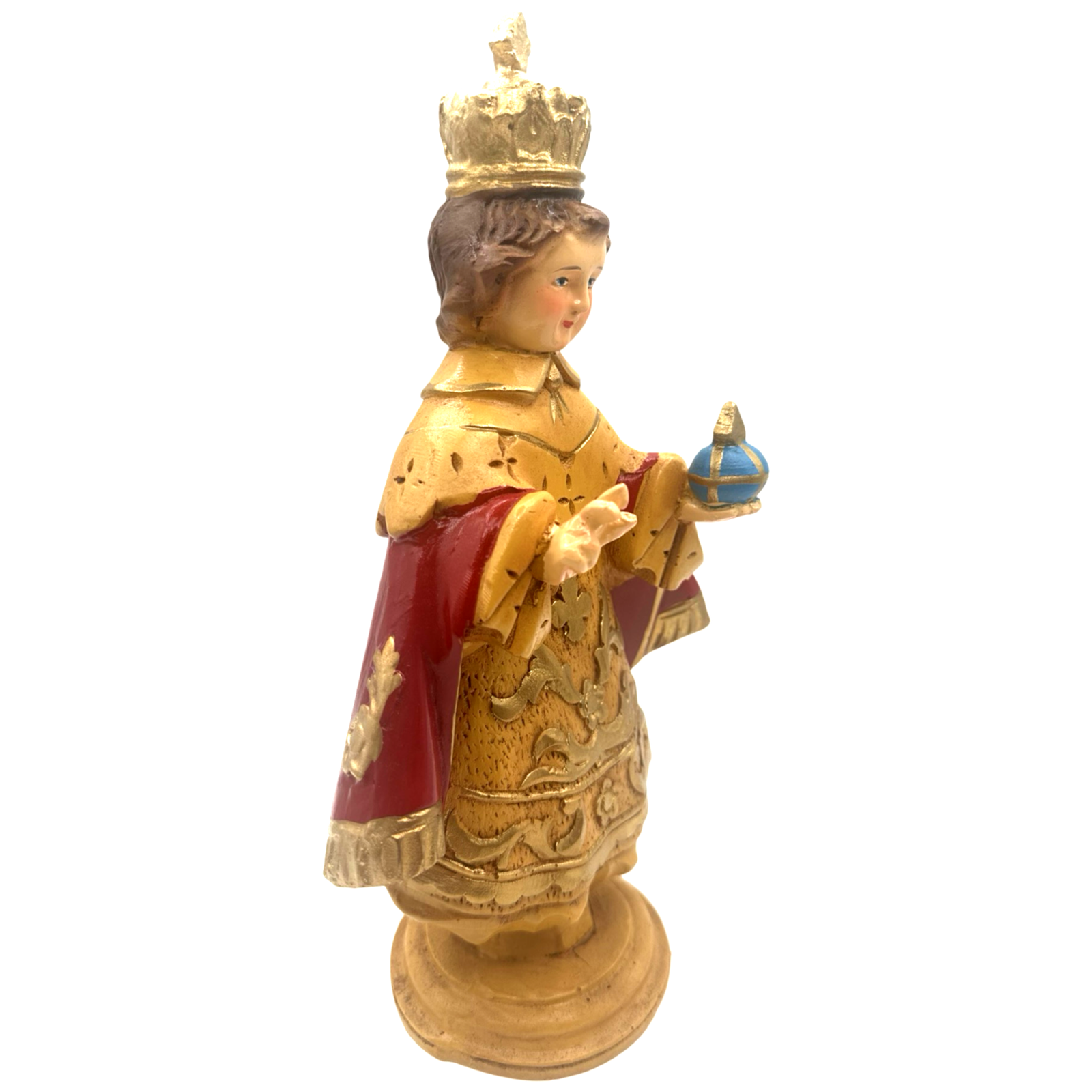 Limited-Time Offer! 12.5x7 inches Red Sto. Niño Praga 8 Religious Statue Figurine - Authentic Philippine Handicrafts