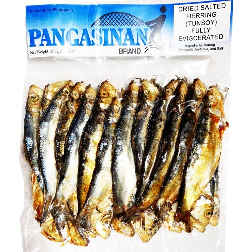 Pangasinan Brand - 200G Fully Eviscerated Dried Salted Herring (Tunsoy)
