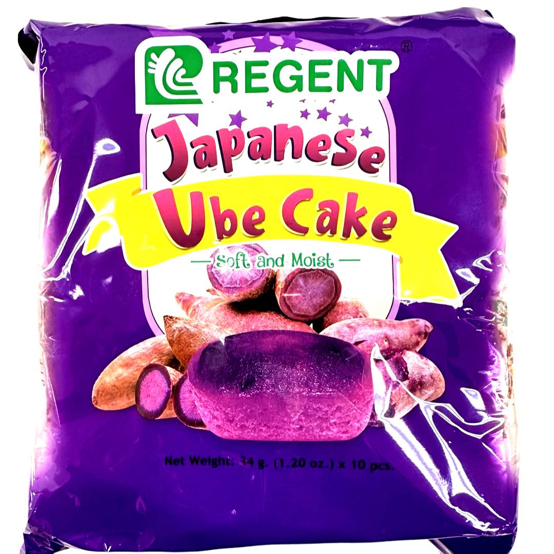 Regent's Authentic Japanese UBE Cake - 10 Pieces, 340 G