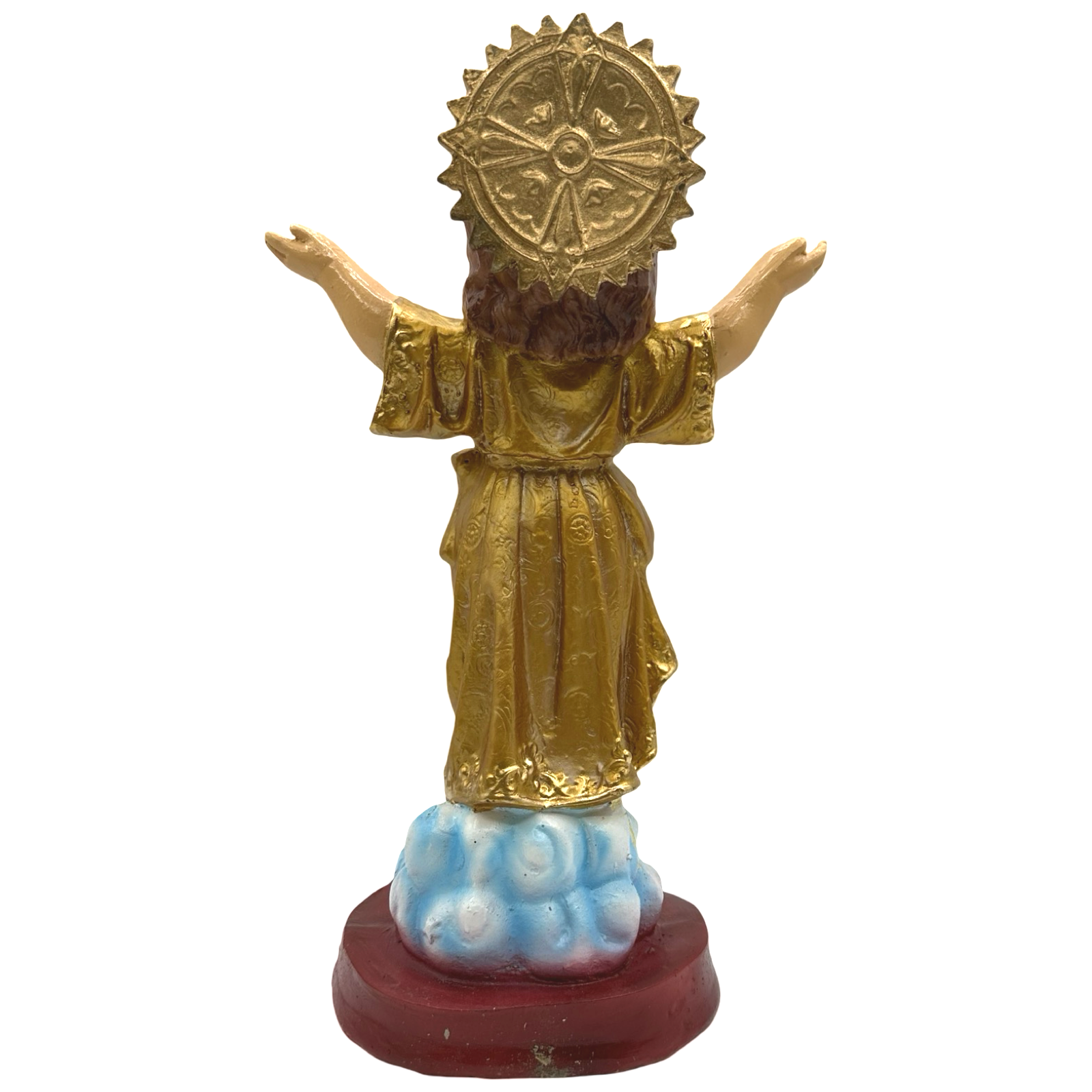 Exclusive GOLD 12 x 7.5 inches Sto. Niño Religious Statue Figurine - Top Philippine Handicrafts