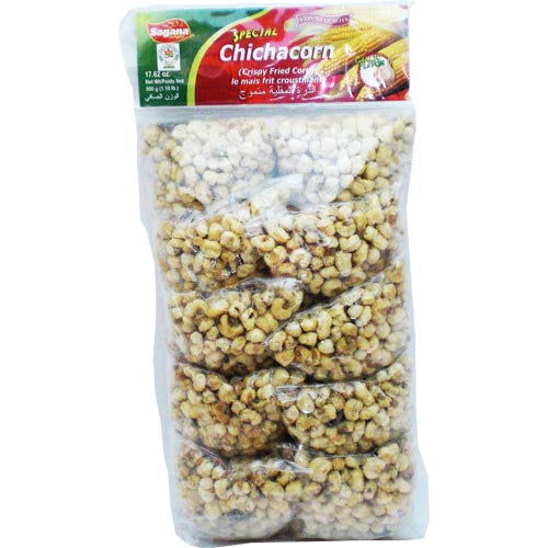 Sagana Special Crispy Fried Garlic Chichacorn - 500 G Bag, A Tasty Filipino Snack