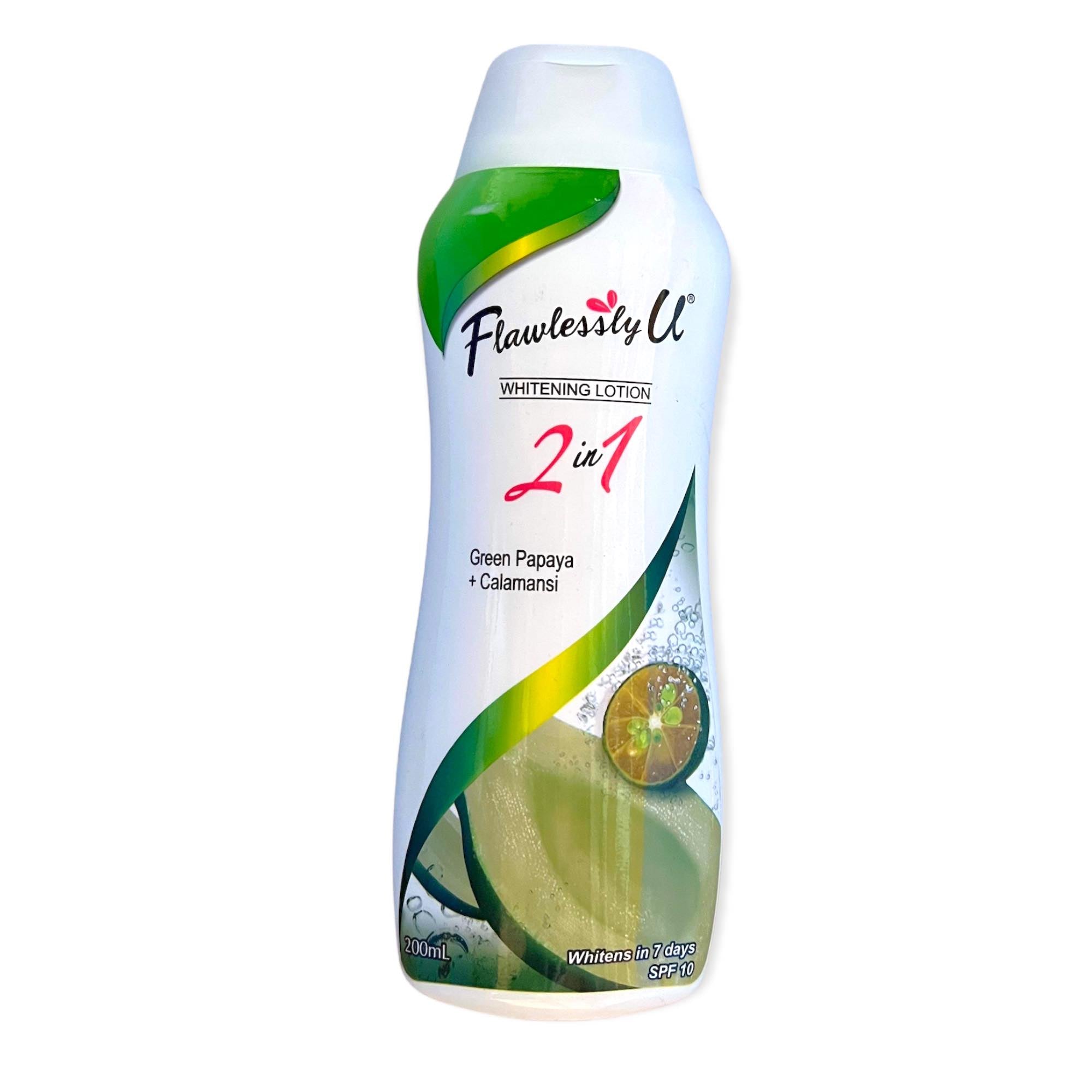 Flawlessly U 2-in-1 Green Papaya + Calamansi Lotion with SPF 10 - Get Smooth Skin Now