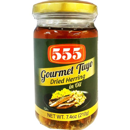 555 Gourmet Tuyo - Regular 210 G Canned Dried Herring in Oil - A Delightful Choice