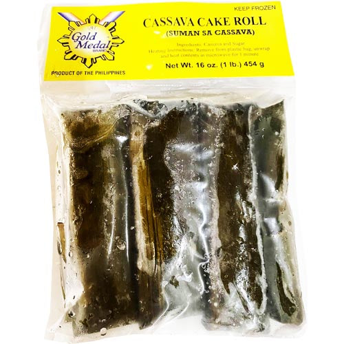 Gold Medal Premium Cassava Cake Roll (Suman sa Cassava) - 16 OZ, A Tasty Filipino Delight