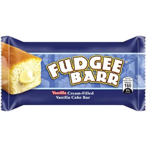 Rebisco Fudgee Barr Vanilla Filled Cream - Delightful Snack Pack of 10 (42g Each)