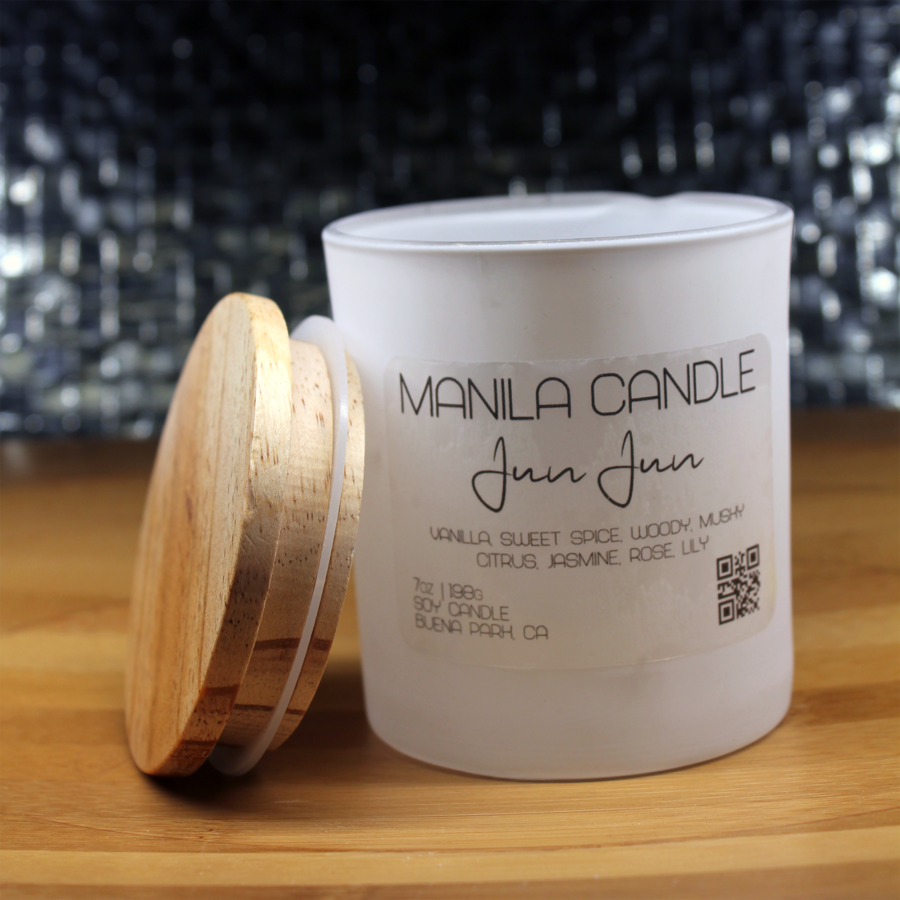 7 OZ Manila Jun Jun Scented Candle - Perfectly Balanced Fragrance