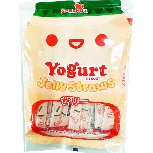 ABC Yogurt Flavor Jelly Straws - Delicious Snack, 193 G