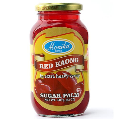 Monika Brand - 12 oz Red Kaong in Thick Sugar Palm Syrup