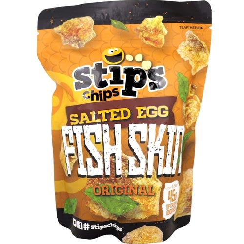 Stips Original Salted Egg - Flavored Fish Skin Chips