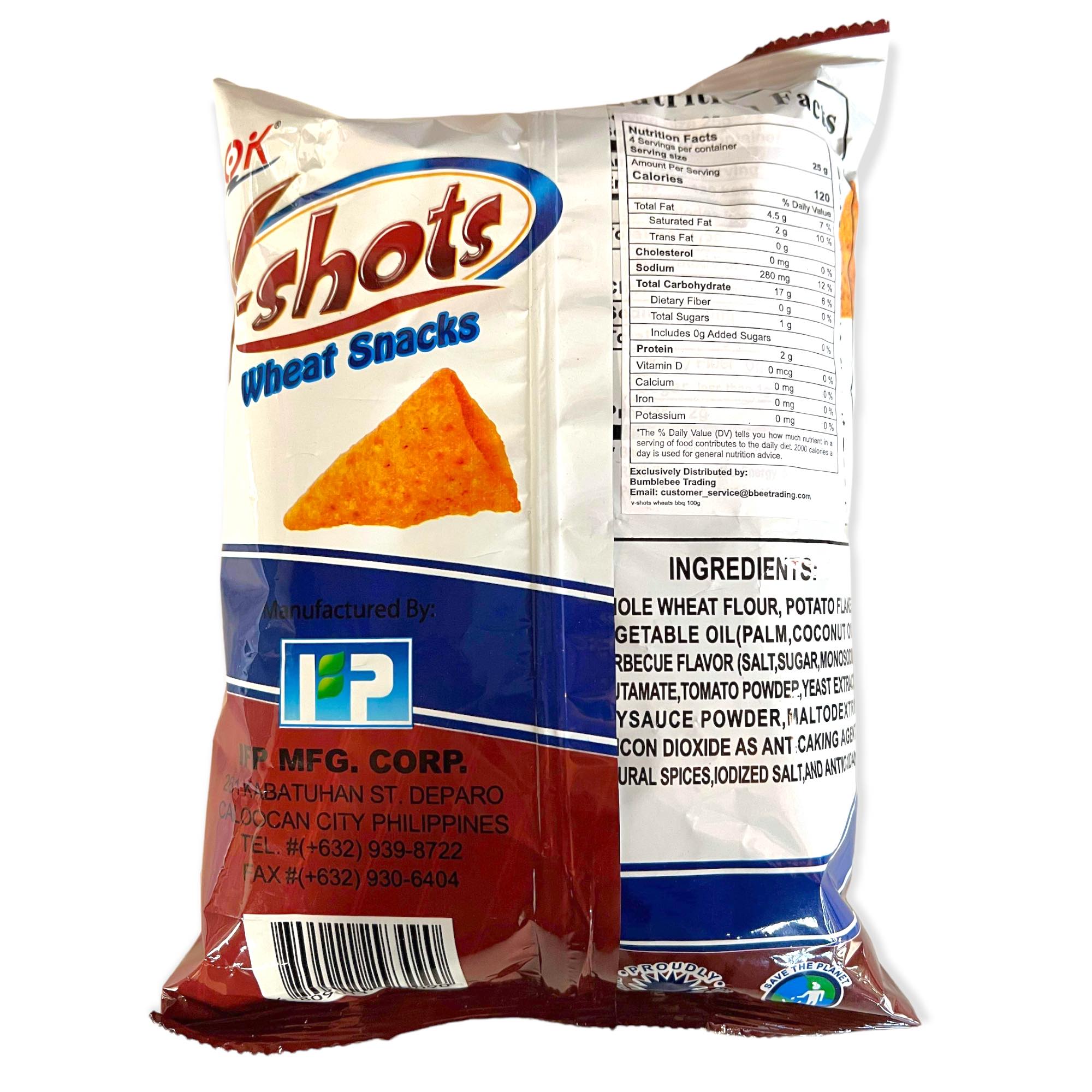 Hot Deal! OK V-Shots Barbecue Wheat Snacks - 100 G